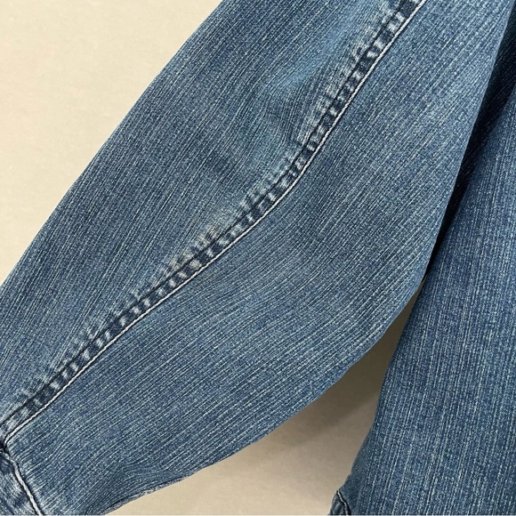Coldwater Creek Blue Denim Button Long Sleeve Jacket - Picture 8 of 16